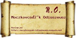 Moczkovcsák Odisszeusz névjegykártya